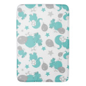 Tapis De Bain Motif Des Eléphants Bleus, Eléphants Mignons, Étoi (devant Vertical)