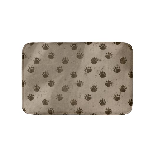 Tapis De Bain Motif des Empreintes de pattes d'ours (Devant)