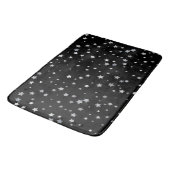 Tapis De Bain Motif des étoiles d'argent mignonnes | Toute coule (Angle)