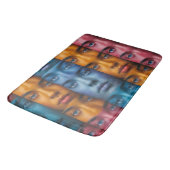 Tapis De Bain Motif des faces colorées (Angle)