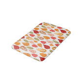 Tapis De Bain Motif des feuilles d'automne peintes (Angle)