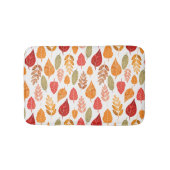 Tapis De Bain Motif des feuilles d'automne peintes (Devant)