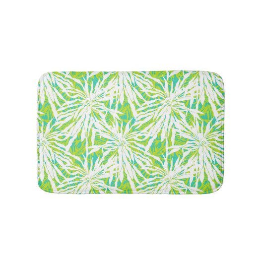 Tapis De Bain Motif des Feuilles de Palm Tropical (Devant)