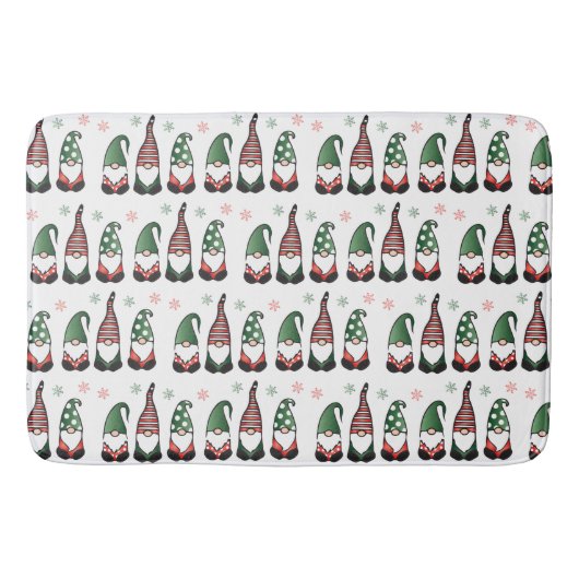 Tapis De Bain Motif des Gnomes de Noël (Devant)