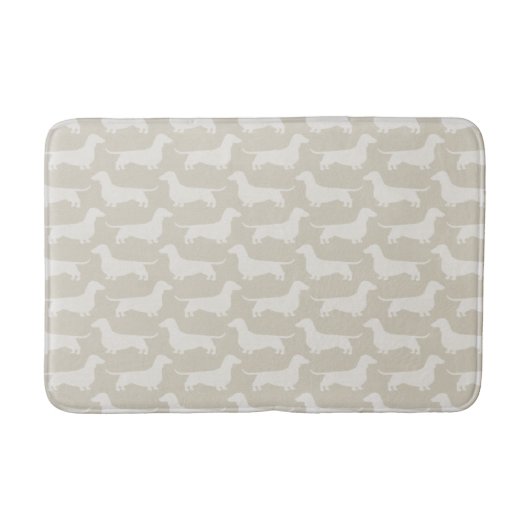 Tapis De Bain Motif des silhouettes de Dachshund (Devant)