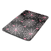 Tapis De Bain Motif des toiles d'Halloween et araignées (Angle)