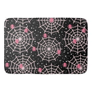 Tapis De Bain Motif des toiles d'Halloween et araignées