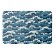 Motif des vagues de l'océan bleu