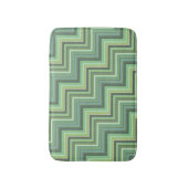 Tapis De Bain Motif d'escalier à rayures vert olive (Devant (Vertical))