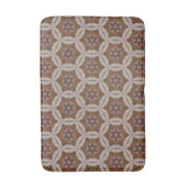 Tapis De Bain Motif d'étoile géométrique complexe dans des tons (Devant (Vertical))
