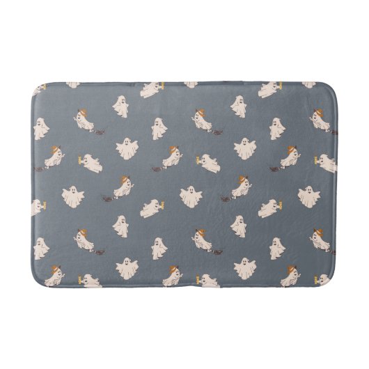Tapis De Bain Motif d'Halloween des fantômes (Devant)