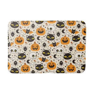 Tapis De Bain Motif d'Halloween rétro