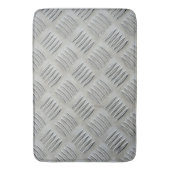 Tapis De Bain Motif diamant de texture d'aluminium (devant Vertical)