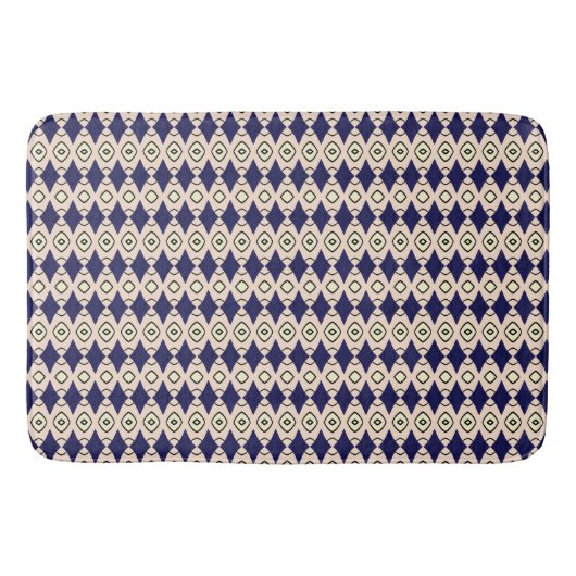 Tapis De Bain Motif diamant géométrique (Devant)