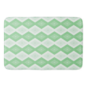 Tapis De Bain motif diamant vert pomme