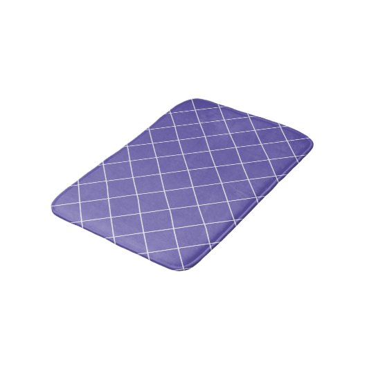 Tapis De Bain Motif diamant violet (Angle)