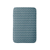Tapis De Bain Motif diamants bleus (Devant (Vertical))