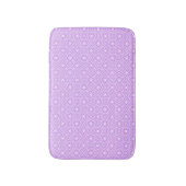 Tapis de bain motif diamants violets (Devant (Vertical))