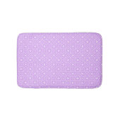 Tapis de bain motif diamants violets (Devant)