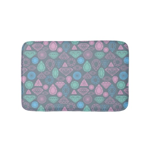 Tapis De Bain Motif d'icône Gemstone (Devant)
