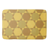 Tapis De Bain Motif d'illusion optique étoile Brown de sable (Devant)