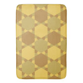 Tapis De Bain Motif d'illusion optique étoile Brown de sable (devant Vertical)