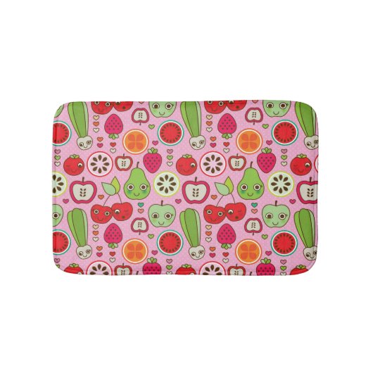 Tapis De Bain motif d'illustration de cuisine de fruit (Devant)