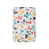 Tapis De Bain Motif d'illustration des instruments de musique mi (Devant (Vertical))