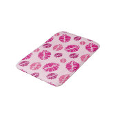 Tapis De Bain Motif d'impression de forme de baiser de rouge à (Angle)