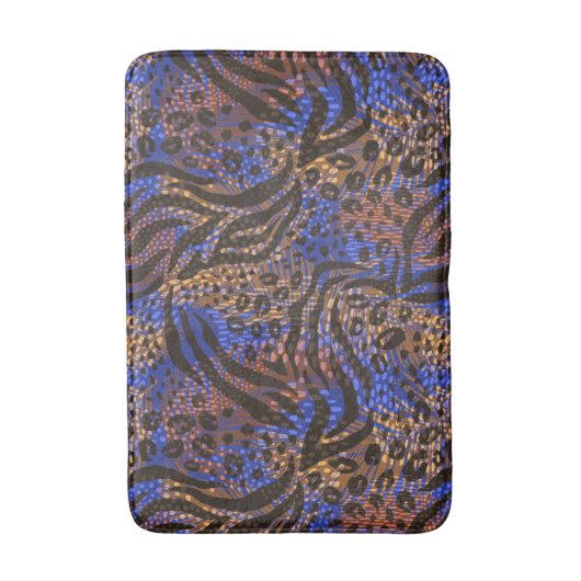 Tapis De Bain Motif d'impression Leopard et Zebra (Devant (Vertical))
