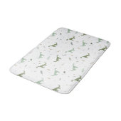Tapis De Bain Motif Dinosaure Vert (Angle)