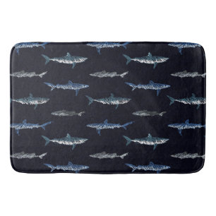 Tapis De Bain Motif d'invasion de requins