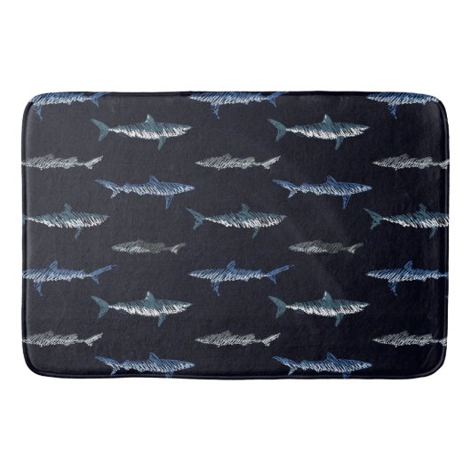 Tapis De Bain Motif d'invasion de requins (Devant)