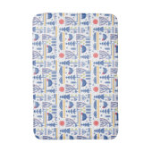 Tapis De Bain Motif d'oiseau d'hiver d'art populaire (Devant (Vertical))