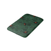 Tapis De Bain Motif d'oiseau-noir à ailes rouges (Angle)