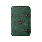 Tapis De Bain Motif d'oiseau-noir à ailes rouges (Devant (Vertical))