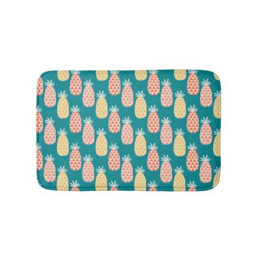 Tapis De Bain Motif Doodle d'ananas (Devant)
