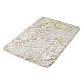 Tapis De Bain Motif d'or moderne en détresse - Herringbone (Angle)