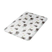 Tapis De Bain Motif doux somnolent de paresse (Angle)