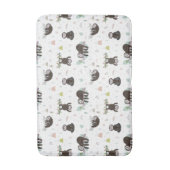 Tapis De Bain Motif doux somnolent de paresse (Devant (Vertical))