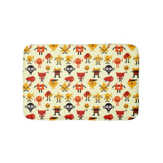 Tapis De Bain Motif drôle de monstres (Devant)