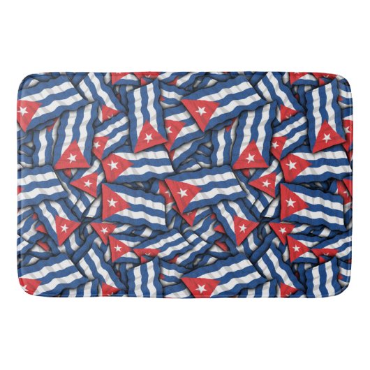 Tapis De Bain Motif du drapeau cubain (Devant)