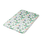 Tapis De Bain Motif du jour de St Patrick d'aquarelle (Angle)