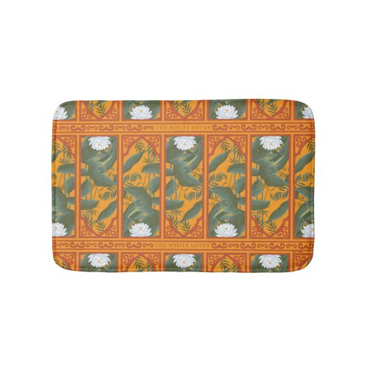 Tapis De Bain Motif du panneau botanique du coucher de soleil -  (Devant)