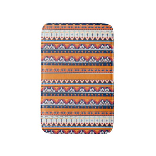 Tapis De Bain Motif du sud-ouest Boho Rustic (Devant (Vertical))