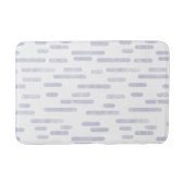 Tapis De Bain Motif Dusty Purple sur lignes arrondies blanches (Devant)