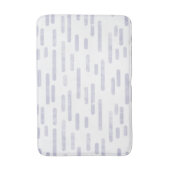 Tapis De Bain Motif Dusty Purple sur lignes arrondies blanches (Devant (Vertical))