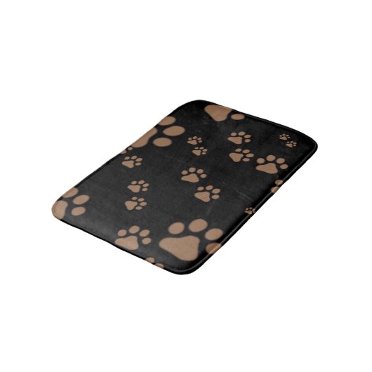 Tapis De Bain Motif Empreinte de patte adorable (Angle)