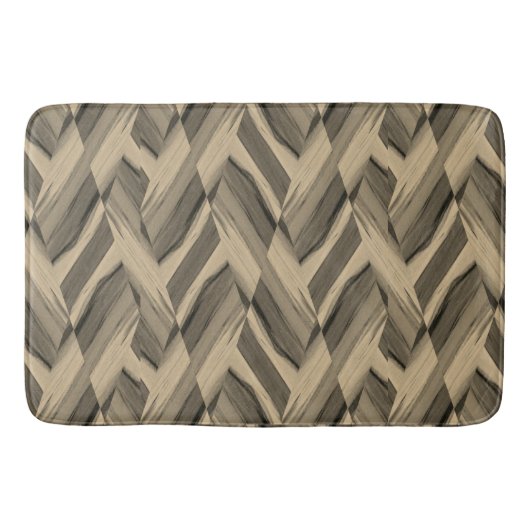 Tapis De Bain Motif en marbre Brown complexe (Devant)