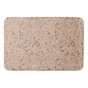 Tapis De Bain Motif en marbre rose du Terrazzo